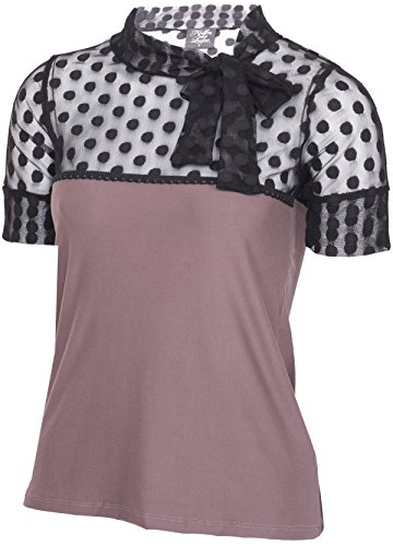 Küstenluder JANISE Vintage Tulle Polka Dots Ribbon Retro SHIRT Rockabilly -