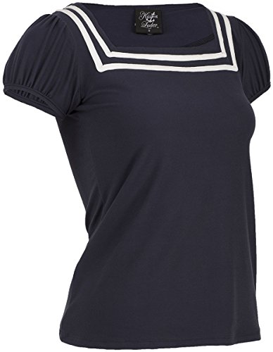 Küstenluder ELADIA Sailor Basic Nautical Vintage Oberteil Shirt Rockabilly - 