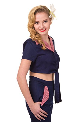 Gebannt Blueberry Hill Weinlese 1950 Freigestellte Denim- - UK 10 / US 6 / EU 36 - 