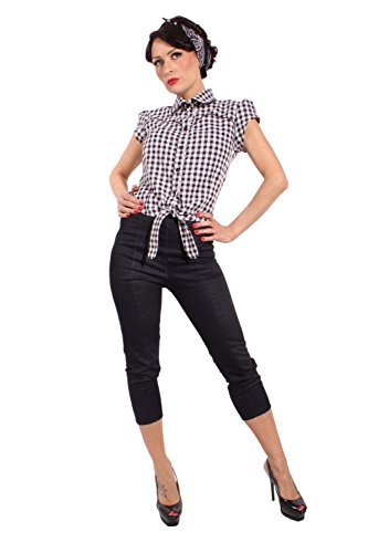 Country Gingham pin up rockabilly Karo Western Binde Bluse