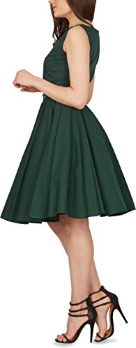 Black Butterfly ‚Audrey‘ Vintage Clarity Kleid im 50er-Jahre-Stil (Dunkelgrün, EUR 38 – S) - 2