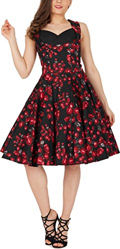 Black Butterfly 'Aura' Classic Harmony Kleid im 50er-Jahre-Stil (Rote Rosen, EUR 38 - S)