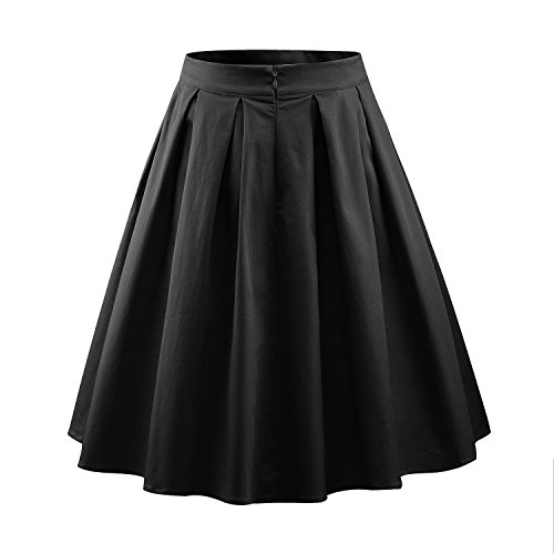 Luouse Damen Audrey Hepburn 50s Retro Vintage Bubble Skirt Rockabilly Swing Röcke - 