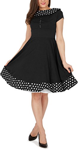 Rhianna‘ Vintage Polka-Dots Swingkleid - 5