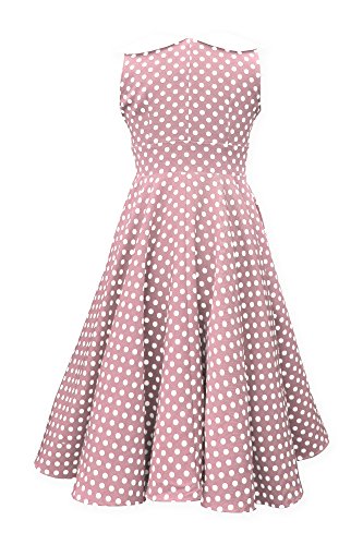 ‚Clio‘ 50’s Polka-Dots Kleid mit besetztem Ausschnitt - 2