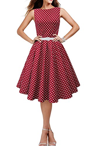 'Audrey' Vintage Polka-Dots Kleid im 50er-Jahre-Stil