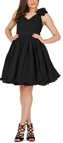 BlackButterfly 'Clarissa' Vintage Clarity Kleid im 50er-Jahre-Stil (Schwarz, EUR 36 - XS)