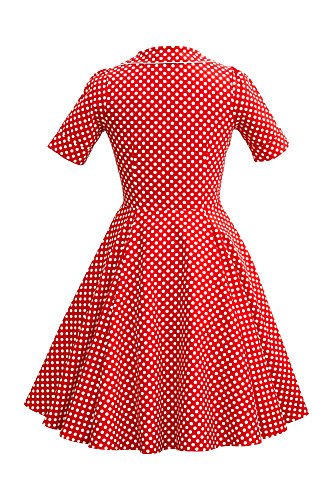 ‚Sabrina‘ Vintage Polka-Dots Kleid im 50er-J-Stil - 2