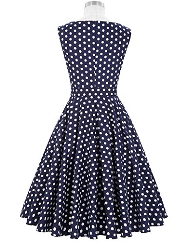 Damen Petticoat Kleider 50er Festliche Kleider Knielang XL BP002-33 - 2