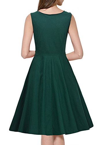 Missmay Damen Ärmellos Knielang Abendkleid Cocktail Partykleid Sommer Gr.XXL - 