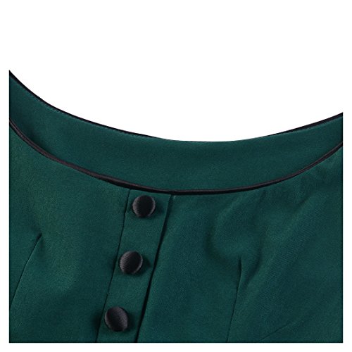 Missmay Damen Ärmellos Knielang Abendkleid Cocktail Partykleid Sommer Gr.XXL - 