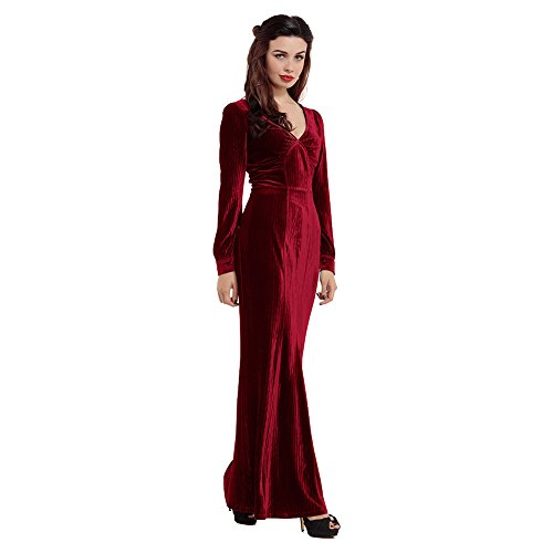 Voodoo Vixen Olive Kleid (Rot) - X-Large