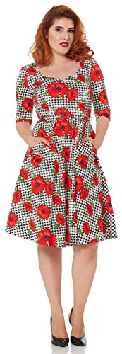 Voodoo Vixen Kleid POPPY SUZANNE DRESS 8081 Weiß XL