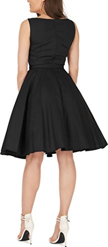 Black Butterfly ‚Audrey‘ Vintage Clarity Kleid im 50er-Jahre-Stil (Schwarz, EUR 36 – XS) - 6