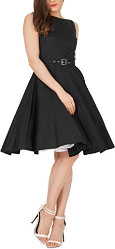 Black Butterfly ‚Audrey‘ Vintage Clarity Kleid im 50er-Jahre-Stil (Schwarz, EUR 36 – XS) - 7