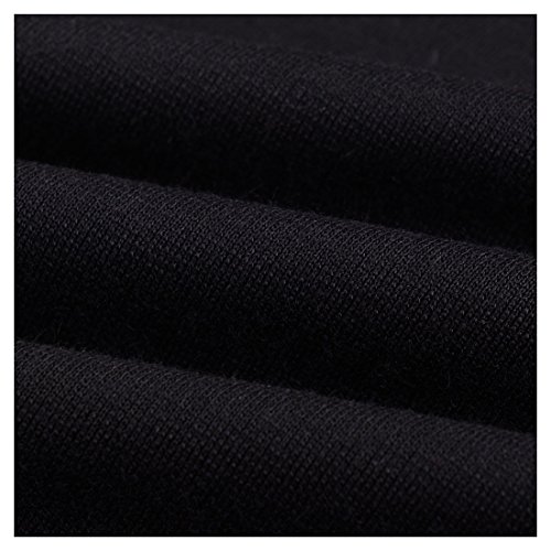 Miusol Damen Kleid Mit 3/4-Arm Hahnentritt Muster mit Reissverschluss vorne?Business Abendkleider Schwarz EU 44/46/XXL - 7