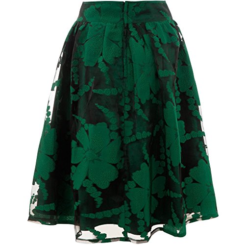 Voodoo Vixen Rock JASMINE SKIRT 3286 Grün M - 