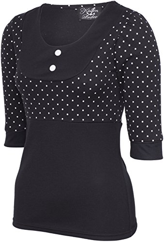 Küstenluder ELANOR Vintage Polka Dots Punkte Fifties SHIRT Oberteil Rockabilly - 