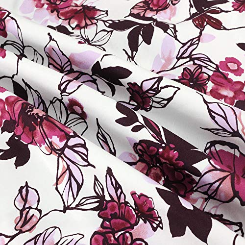 Tailloday Damen 50er Jahre Art Rock Vintage Floral Rockabilly Swing Tellerrock L - 7