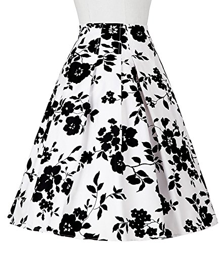 Damen 50s vintage retro rock vintage floral rockabilly swing tellerrock M CL8925-9 - 