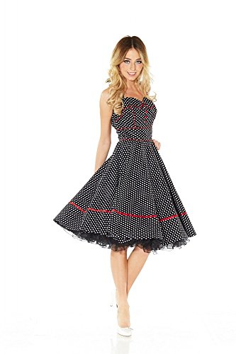 50er Jahre Rockabilly Kleid INKLUSIVE PETTICOAT Vintage Retro Polka Dot – Patsy - 2