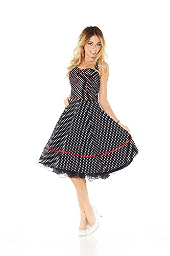 50er Jahre Rockabilly Kleid INKLUSIVE PETTICOAT Vintage Retro Polka Dot – Patsy - 3