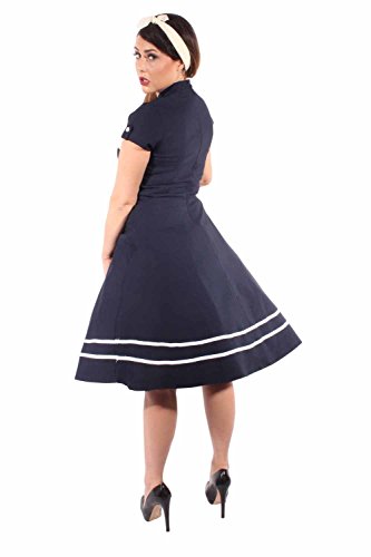 Pin Up SAILOR Retro rockabilly Bolero SWING Kleid Petticoatkleid - 6