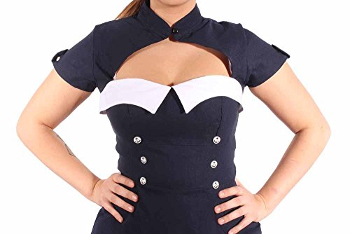 Pin Up SAILOR Retro rockabilly Bolero SWING Kleid Petticoatkleid - 4