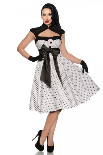 Rockabilly-Kleid mit einer Satinschleife