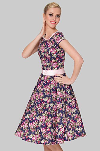 SEXYHER Damen 1950 Vintage Style Delicate Scoop Neck klassische verkleiden - RBJW1606 (UK22) -