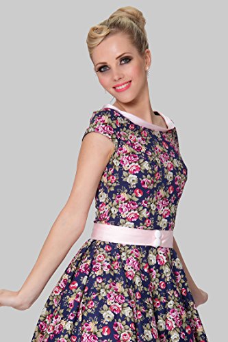 SEXYHER Damen 1950 Vintage Style Delicate Scoop Neck klassische verkleiden - RBJW1606 (UK22) -