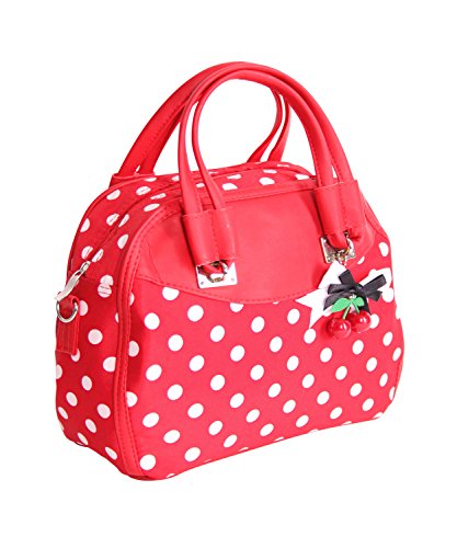 SugarShock Elsa 50s retro Polka Dots Tasche Rockabilly Handtasche