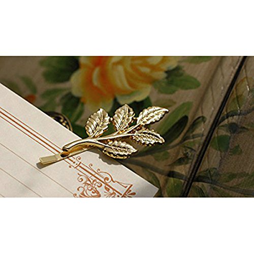 ROSENICE 10 Stück Haarspange Blatt Haarnadeln Haar Clip Haarschmuck (Golden) - 