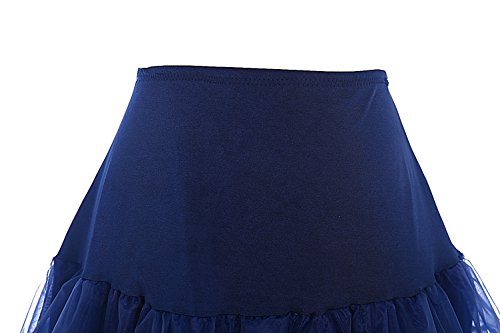 Dresstells 1950 Petticoat Reifrock Unterrock Petticoat Underskirt Crinoline für Rockabilly Kleid Navy M - 2