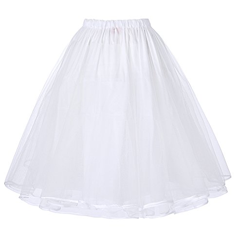 50s Vintage Petticoat Unterrock Petticoat Weiss - 2