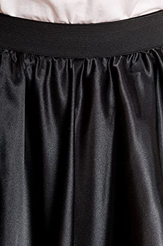 Kostümplanet® Petticoat schwarz mit Gummiband und Tüll Tutu Petti Coat Unterrock schwarzer Petticoat - 6