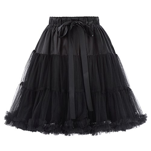 petticoat underskirt unterrock Crinoline Wedding bridal rockabilly petticoat schwarz Größe S-M BP226