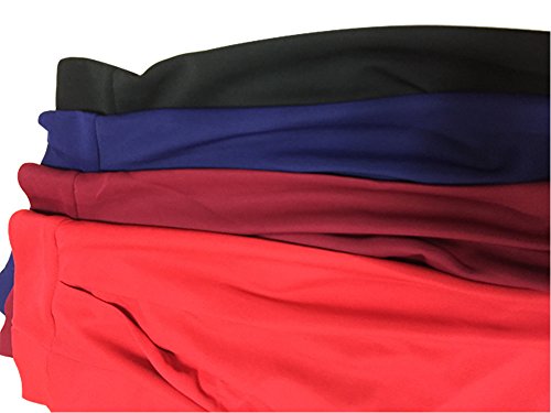 Minetome Damen Retro Elegant Faltenrock Sexy Knielang Hohe Taille glockiger Midi-Rock ( Rot EU M ) - 4