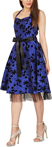 Black Butterfly ‚Maisy‘ Satin Essence Rockabilly-Kleid - 4