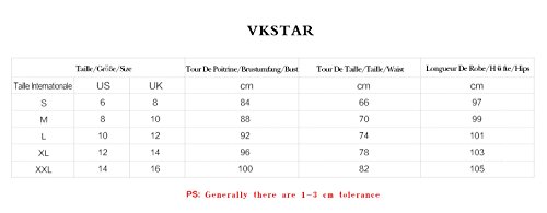 VKStar® Vintage Damen 1950s Audrey Hepburn britische Art Schwing Retro Rockabilly Plaid Abend-Partykleid Schleife - 6