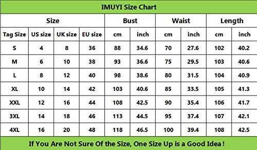 IMUYI Frauen 1950s Kurzarm Blumen Vintage Rockabilly Swing Cocktailkleid - 