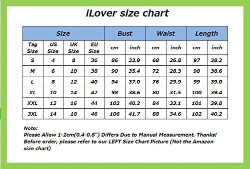 ILover Frauen 1950er V Ausschnitt Vintage Rockabilly Swing Abend Partei Kleid Wieinrot - 5
