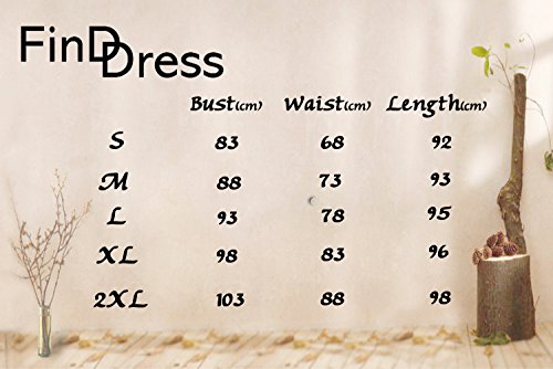 Find Dress 50er Jahre Vintage-Kleid Retro Audrey Hepburn Rockabilly Kleid FD10037 Medium -