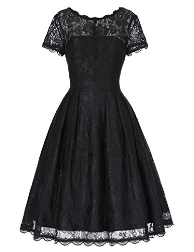 Vintage Retro Petticoat-Kleid Festliche Kleid Lace Kleid