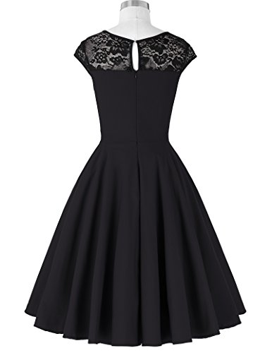 Festliche Kleider A-Linie Cocktailkleid Knielang Vintage Retro - 2