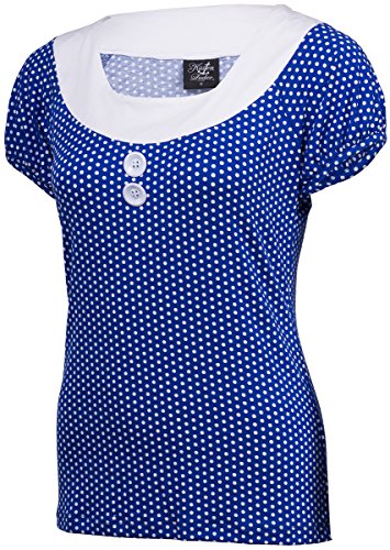 Küstenluder OTELIA Punkte Polka Dots Retro Fifties Oberteil Shirt Rockabilly - 