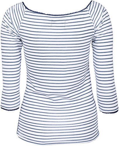 Küstenluder KIZZY V-Neck Sailor Striped Nautical Pin Up Oberteil SHIRT Rockabil - 