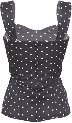 Küstenluder SANDIE 50s Punkte POLKA DOTS Bow Vintage Träger TOP Rockabilly - 5