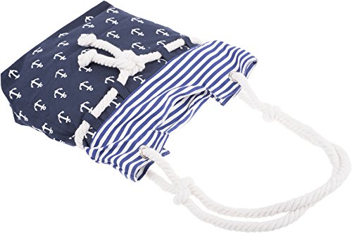 Küstenluder ALENA Sailor ANCHOR Anker Nautical Canvas SHOPPER Bag Rockabilly - 