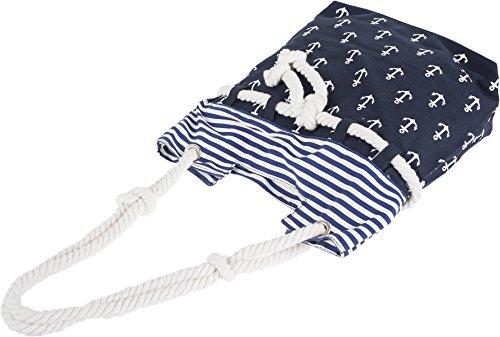 Küstenluder ALENA Sailor ANCHOR Anker Nautical Canvas SHOPPER Bag Rockabilly - 